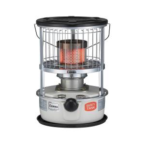 صوبة كاز دائرية 5.3 لتر أبيض موقد زجاجي عالي التحمل