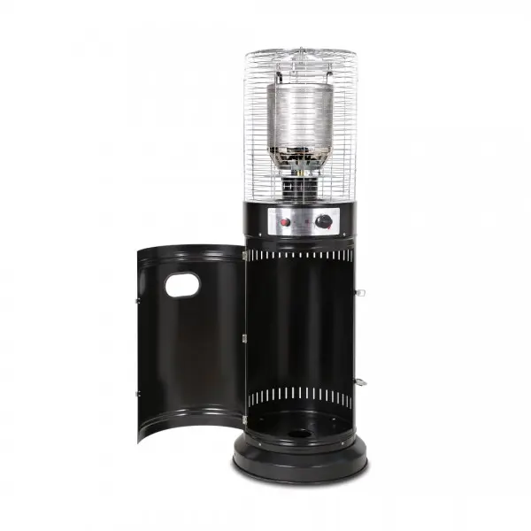 صوبة حدائق ألمنيوم أسود مع إشعال لمس