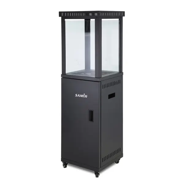 صوبة حدائق ألمنيوم أسود صالون مع عجل