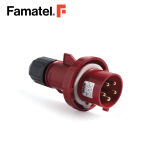 المكونات الصناعية 3PH + N + PE 5 دبوس 16A IP67