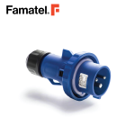 المكونات الصناعية 1PH + N + PE 3 دبوس 32A IP67