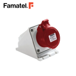 مقبس حائط صناعي 3PH + PE 4 Pin 16A IP67