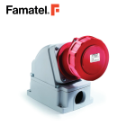 مقبس حائط صناعي 3PH + PE 63A IP67