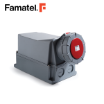 مقبس حائط صناعي 3PH + N + PE 125A IP67