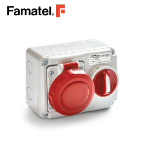 مقبس حائط صناعي مع محدد 3PH + N + PE 5 Pin 16A IP67