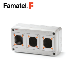 الأشعة فوق البنفسجية ABS الصناعية المقبس 3 وحدات IP65