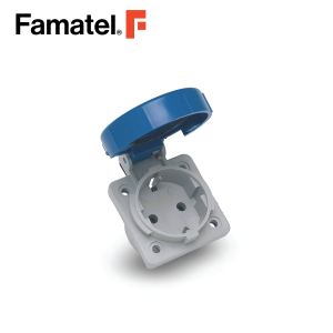 مآخذ لوحة IP67 5x5 سم 16 أمبير 2P+E