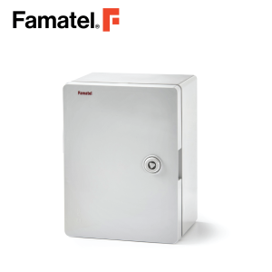 الضميمة UV ABS 28x21x13 cm IP65 باب قابل للقفل متضمن لوحة مجلفنة