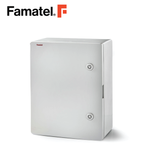 الضميمة UV ABS 40x30x16.5 سم IP65 باب قابل للقفل متضمن لوحة مجلفنة