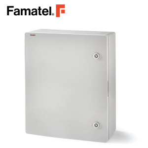 الضميمة UV ABS 50x40x17.5 سم IP65 باب قابل للقفل متضمن لوحة مجلفنة