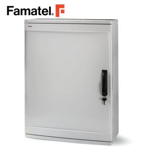 الضميمة UV ABS 80x60x26.5 سم IP65 باب قابل للقفل متضمن لوحة مجلفنة