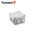 صندوق توصيل للأشعة فوق البنفسجية ABS 10x10x5.5 سم IP55 مع مخاريط ومسامير