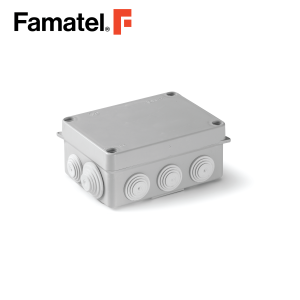 صندوق توصيل للأشعة فوق البنفسجية ABS 15.2x11x6.3 سم IP55 مع مخاريط ومسامير