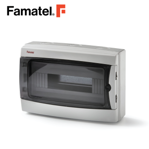 خزانة توزيع سطح الأشعة فوق البنفسجية 12 طريقة مع غطاء شفاف IP65