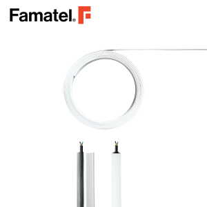 كابل لاصق زاوية 1.5x3.2 سم 5 متر أبيض