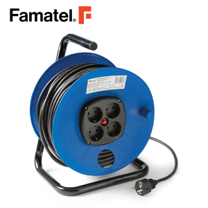 بكرة كابل 2P+E/4x2P+E 16 أمبير 250 فولت مع CB 50 متر