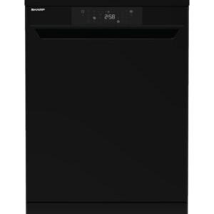 جلاية شارب 14 طقم 8 برامج 3 سلات / اسود