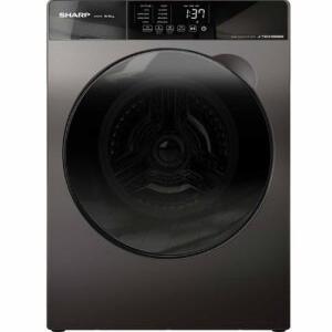 غسالة و نشافة شارب 10.5 + 7 ك سلفر داكن