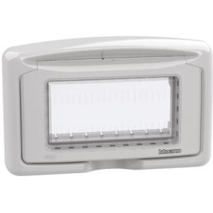 IP55 waterproof covers - grey color - 4 modules