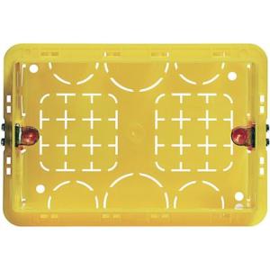 Flush-mounting box in resin 3 modules