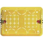Flush-mounting box in resin 3 modules