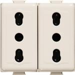 مقبس دوبلكس 2P+T 10/16A - مسافة المركز 19 و 26 مم - BT-A5180