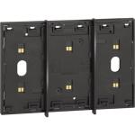 Electrified frame for the installation of up to 3 digital controls - Black.