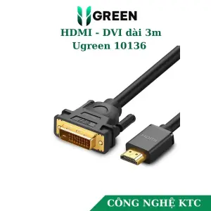 UGREEN HDMI to DVI Cable 3m (Black)