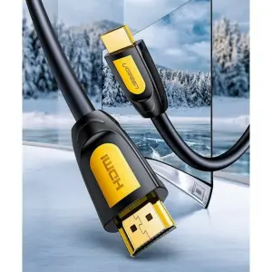 UGREEN HDMI Round Cable 10m 4K@30Hz HDMI 1.4 (Yellow/Black)