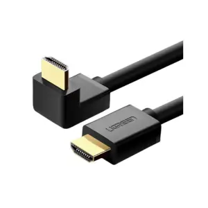UGREEN HDMI Cable Right Angle 90 Degree 2m (Black) (30AWG OD7.3MM*4K@30Hz HDMI 1.4)