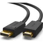 UGREEN DP ذكر إلى HDMI ذكر كابل 3m (أسود)