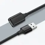 UGREEN USB 2.0 A ذكر إلى A أنثى كابل 3m (أسود)