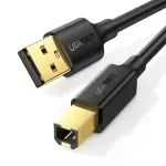 UGREEN USB 2.0 AM إلى BM كابل طابعة 1.5m (أسود)
