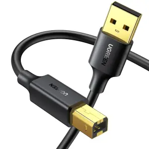 UGREEN USB 2.0 AM إلى BM كابل طابعة 3m (أسود)