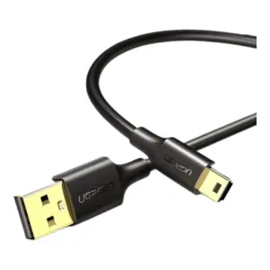 UGREEN USB 2.0 A ذكر إلى Mini 5Pin ذكر كابل 1m (أسود)