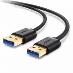 UGREEN USB-A 3.0 كابل ذكر إلى ذكر 1m (أسود)