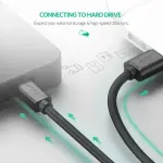 UGREEN USB 2.0 A ذكر إلى Mini 5Pin ذكر كابل 3m (أسود)