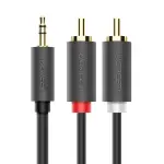 UGREEN 3.5mm ذكر إلى 2RCA ذكر كابل صوت 2m (رمادي)