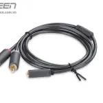 UGREEN 3.5mm Female to 2 RCA Male Audio Cable 1M