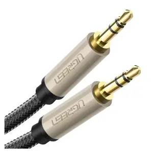 UGREEN 3.5mm كابل صوت Net Braid 1m (رمادي)