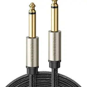 UGREEN 6.5mm ذكر إلى ذكر ستيريو Auxiliary Aux كابل صوت 2m (رمادي)