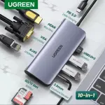 UGREEN USB-C إلى 2-منفذ USB-A + 2-منفذ موزع USB-C حتى 5Gpbs Without منفذ طاقة (ألمنيوم علبة)
