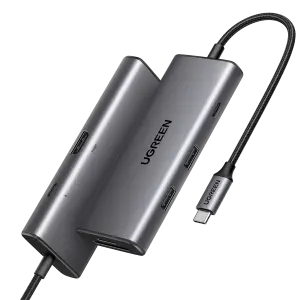 UGREEN USB-C إلى HDMI+2*USB 3.2 A+ USB-C 3.2+SD/TF+PD محول