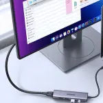 UGREEN USB-C to HDMI + 3*USB 3.0 Up To 5Gpbs + USB-C PD Power Converter Multifunction Adapter (Aluminium Case)