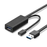UGREEN USB 2.0 كابل تمديد نشط 5m (أسود)