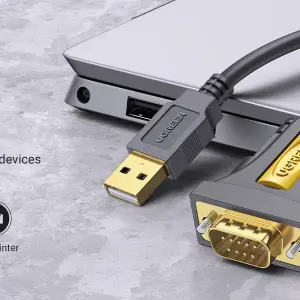 UGREEN USB إلى DB9 RS-232 محول كابل 2m