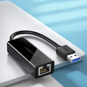 UGREEN USB 3.0 Gigabit محول إيثرنت (أسود)