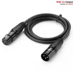 UGREEN Cannon Male to Female Microphone Extension Audio Cable 1m (Black)
