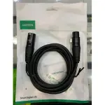 UGREEN Cannon Male to Female Microphone Extension Audio Cable 2m (Black)