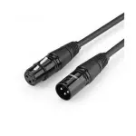 UGREEN Cannon Male to Female Microphone Extension Audio Cable 3m (Black)